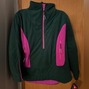 NWT FP Movement Climber Fleece pullover. Color is Bayberry combo. Very oversized